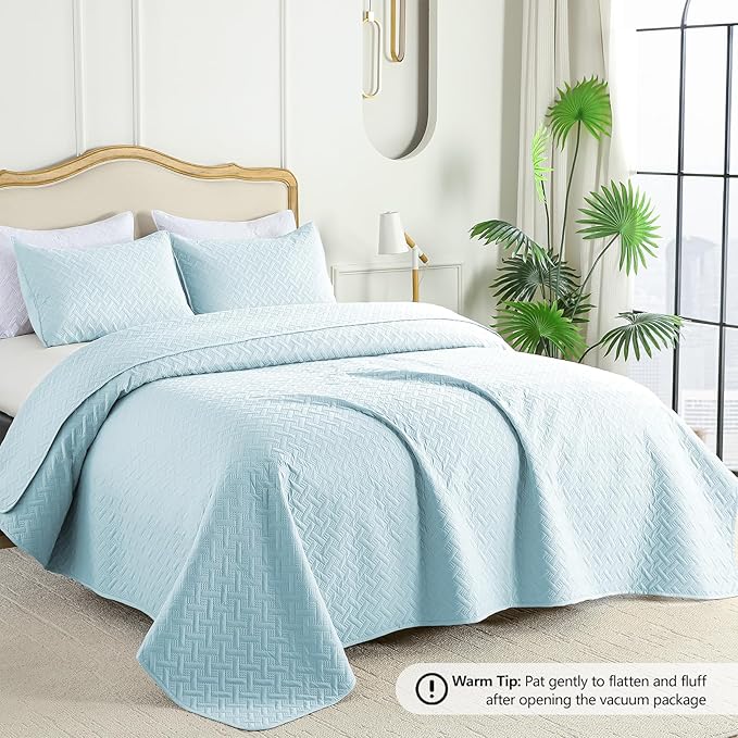 Microfiber Quilt Set - King - 3 Piece