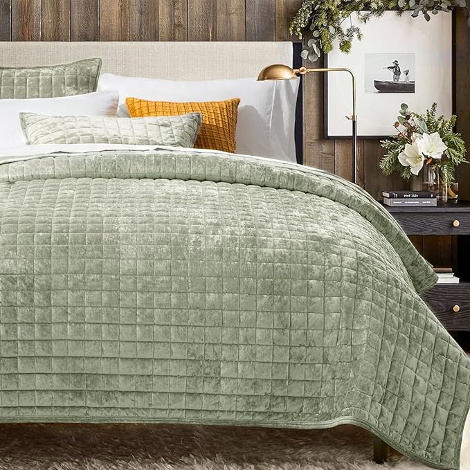 Velvet Quilt Set - Queen