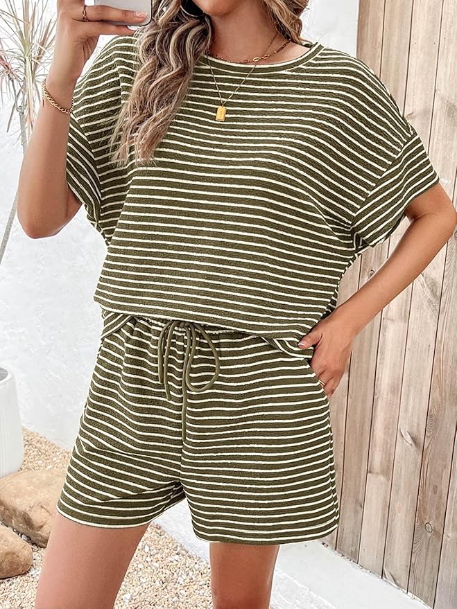 Shorts Pajama Set - Short Sleeve - 2 Piece