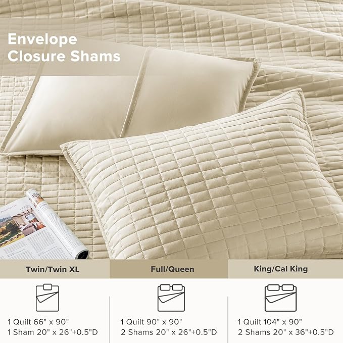 Quilt Set - Queen - 3 Piece
