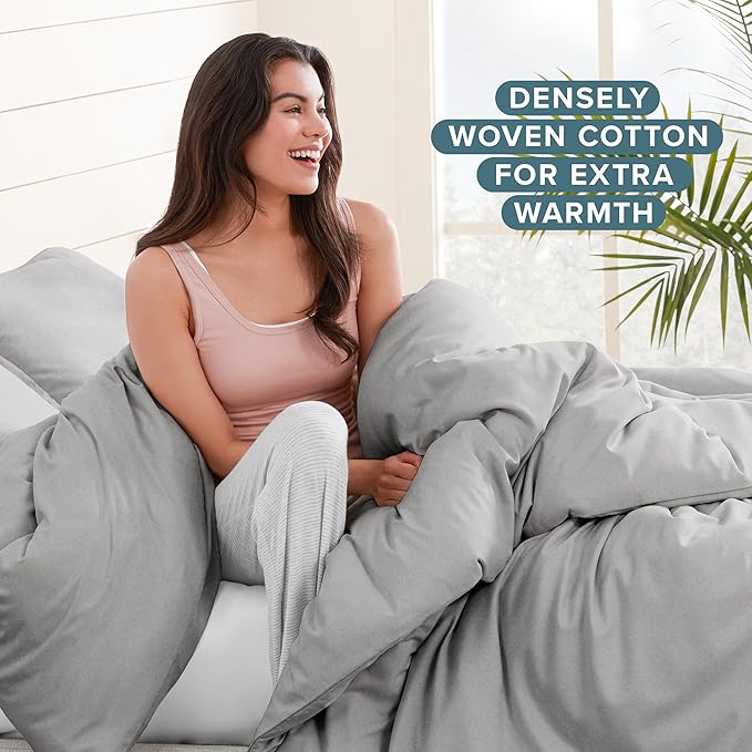 100% Cotton Duvet Cover Set - Full
