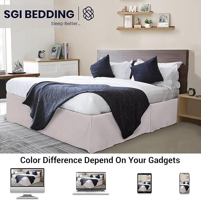 Microfiber Bed Skirt - Full - 17 in Drop