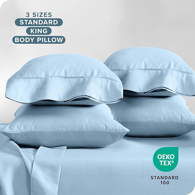 Microfiber Pillowcase Set - King - 4 Piece