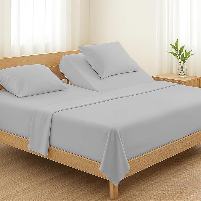 Linen Cooling Bed Sheet Set - Split King - 5 Piece