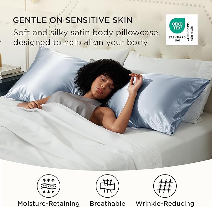 Satin Cooling Pillowcase - 20 x 54 in