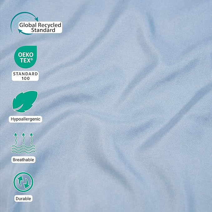 Microfiber Hypoallergenic Flat Sheet - Twin - 6 Pack