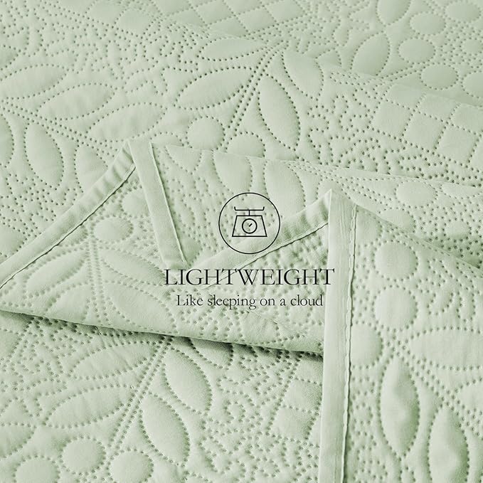 Microfiber Quilt Set - Queen - 3 Piece