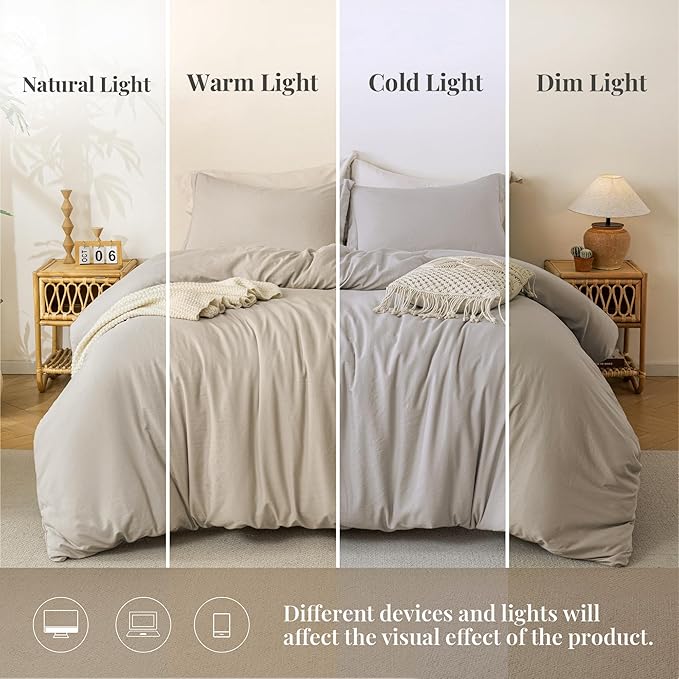 Linen Duvet Cover Set - 3 Piece