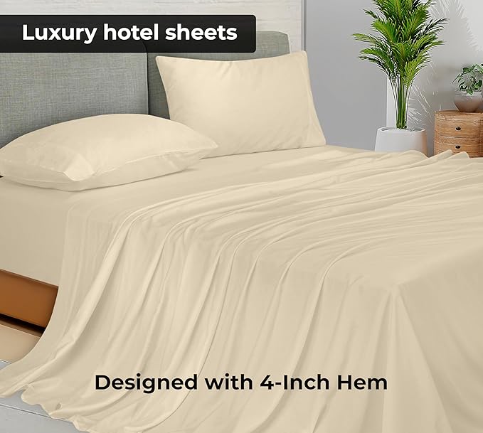 Microfiber Flat Sheet - King - 2 Pack