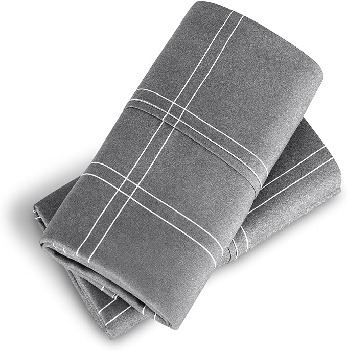 Microfiber Cooling Pillowcase Set - King - 2 Pack - 2 Piece