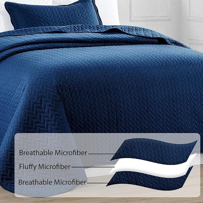 Microfiber Quilt Set - California King - 8 Pack