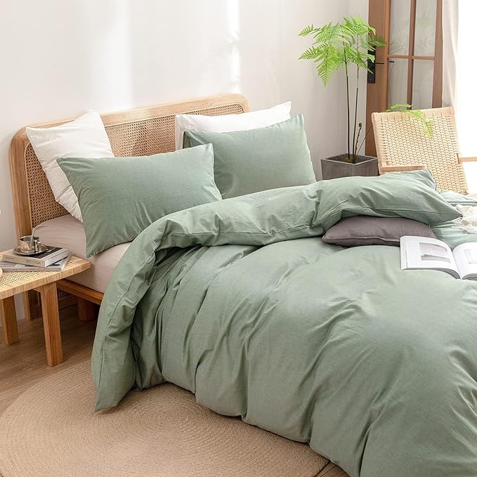 Linen Duvet Cover Set - King - 3 Piece