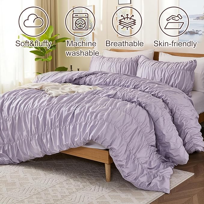 100% Cotton Comforter Set - King - 3 Piece