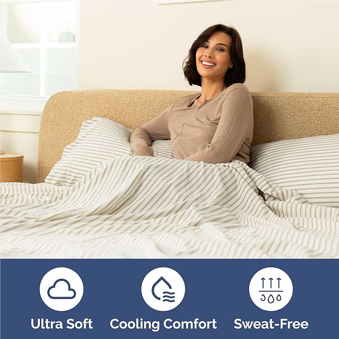 Cooling Bed Sheet Set - Full - 16 in Deep Pocket - 6 Piece
