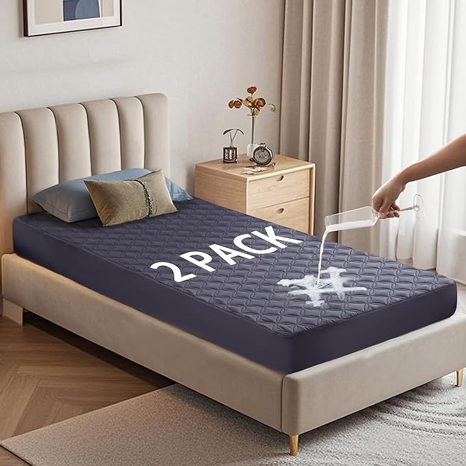 Waterproof Mattress Protector - Twin XL - 2 Pack