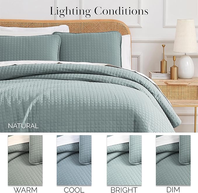 Microfiber Quilt Set - Queen