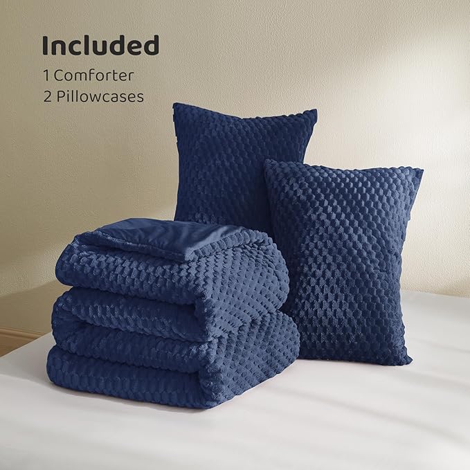 Flannel Comforter Set - Queen - 3 Piece