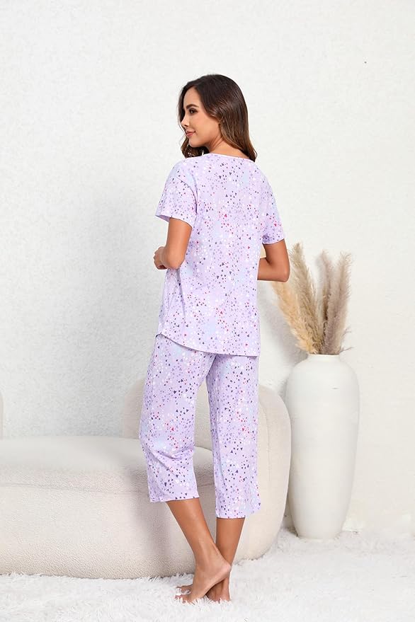 Women's Capri Pajama Set - 2 Piece