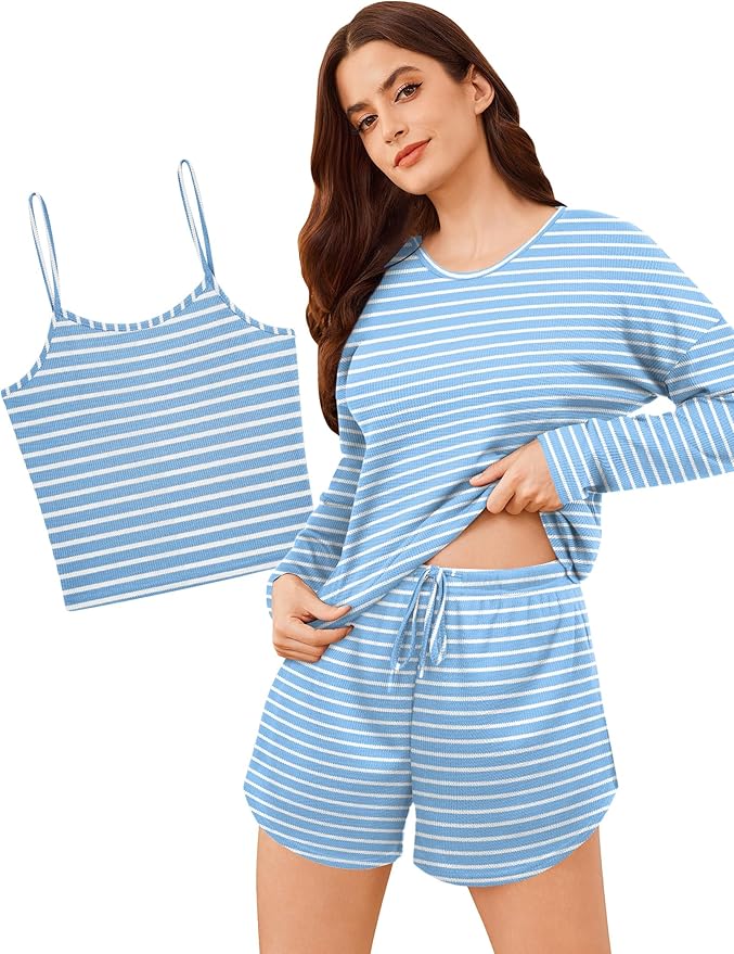 Shorts Pajama Set - Long Sleeve - 3 Piece