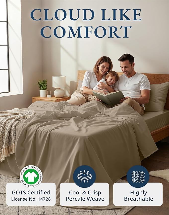 Linen Bed Sheet Set - Twin - 15 in Deep Pocket - 3 Piece