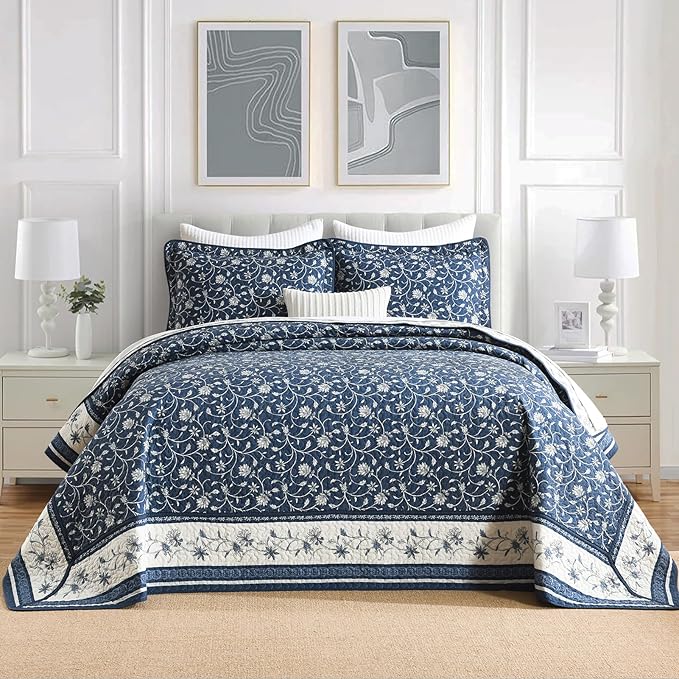 100% Cotton Bedding Set - California King - 3 Piece