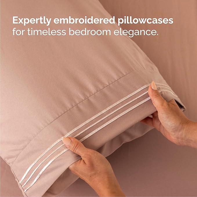 Cooling Bed Sheet Set - Queen - 4 Piece