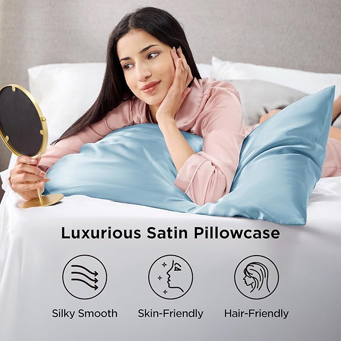 Satin Pillowcase Set - King - 20 x 36 in - 2 Piece
