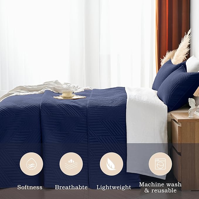 Microfiber Quilt Set - King