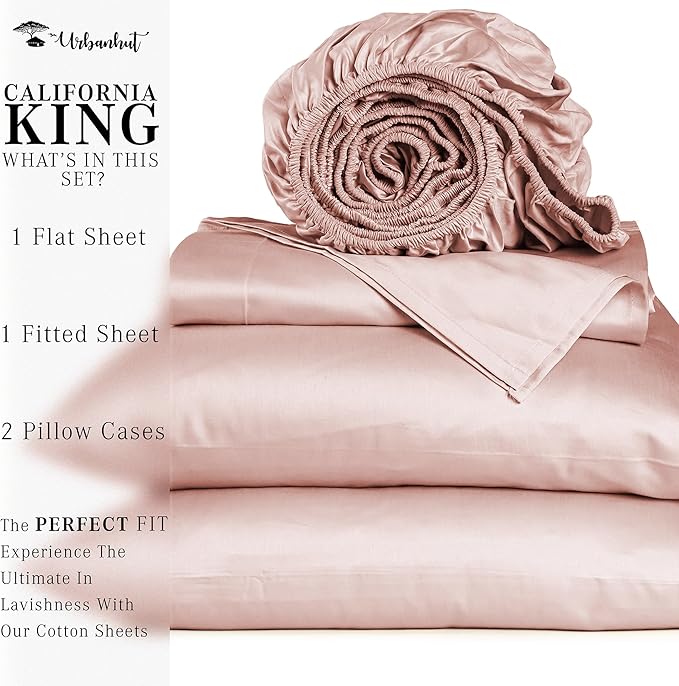 Bed Sheet Set - California King - 16 in Deep Pocket - 4 Piece