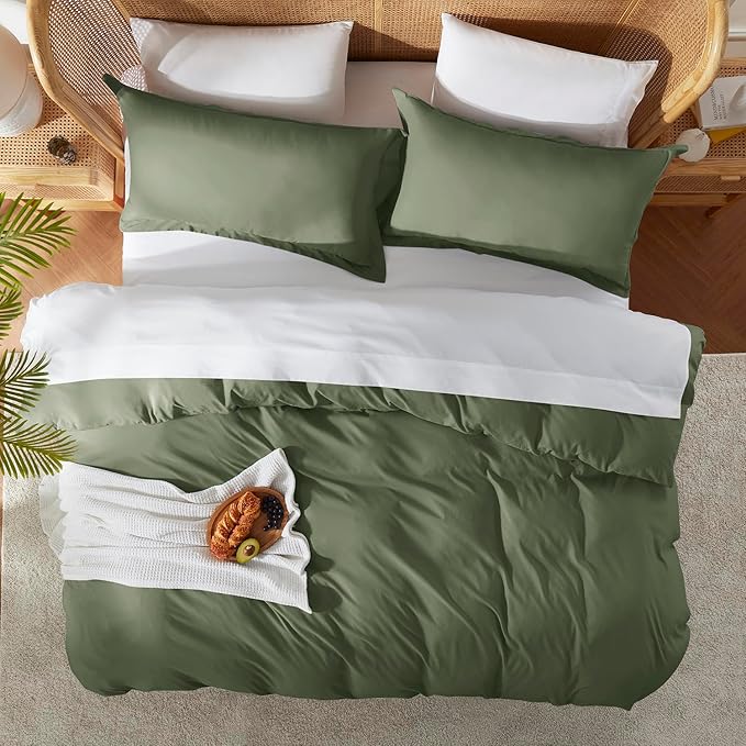Duvet Cover Set - Full - 80 x 90 in - 3 Piece