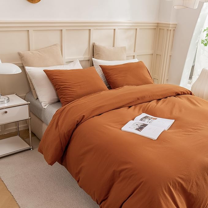 Linen Duvet Cover Set - Twin - 3 Piece