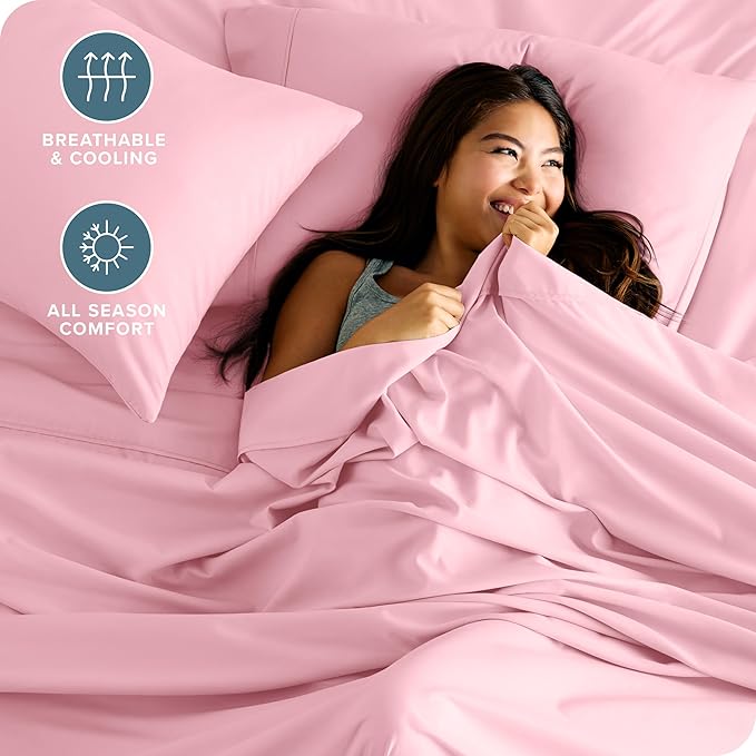 Microfiber Bed Sheet Set - Queen - 4 Piece