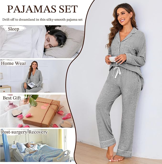 Women's Pajama Set - Long Sleeve