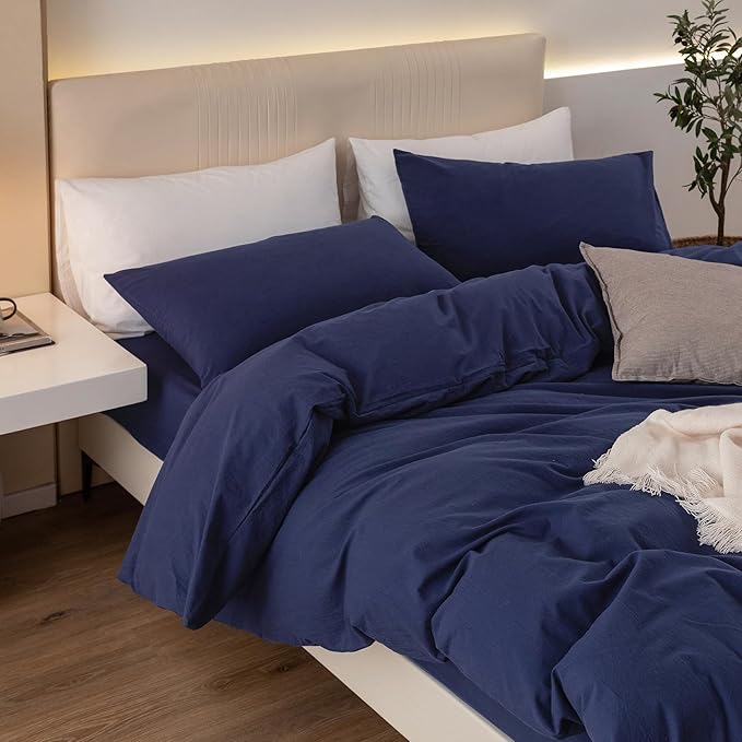Linen Duvet Cover Set - Twin - 68 x 90 in - 2 Piece