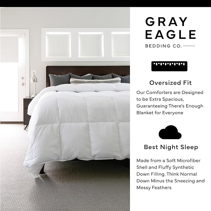 Down Alternative Duvets Down Comforter - Queen - 104 x 98 in