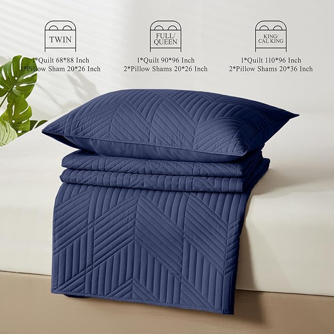 Microfiber Quilt Set - King
