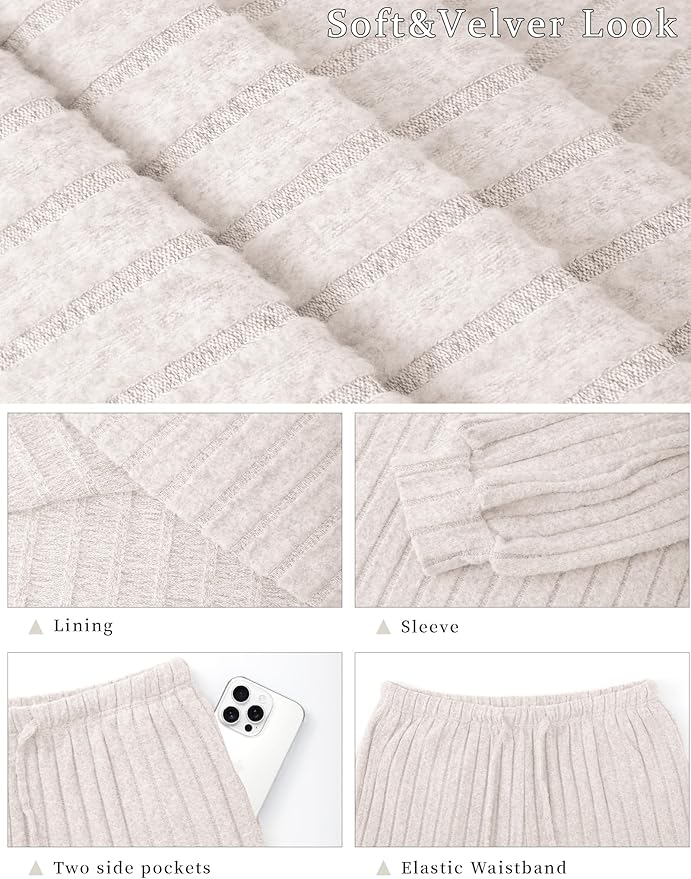 Women's Pants Pajama Set - Long Sleeve - 2 Piece