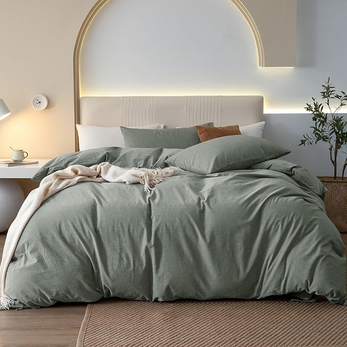 Linen Duvet Cover Set - King - 120 x 98 in - 3 Piece