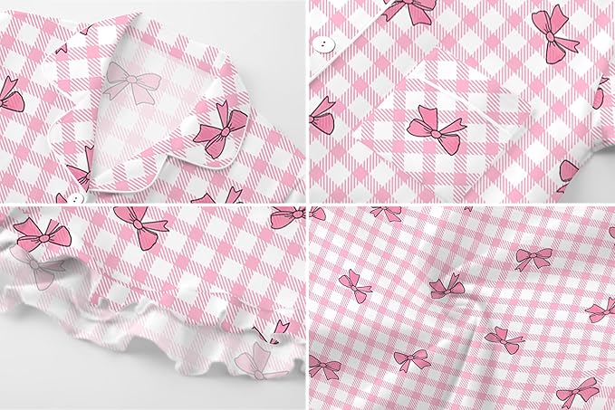 100% Cotton Shorts Pajama Set - Short Sleeve - 2 Piece