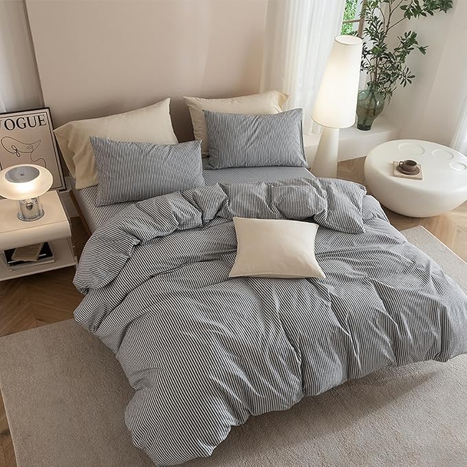 Linen Duvet Cover Set - King - 3 Piece