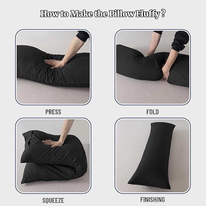 Memory Foam Body Pillow - Full - 20 x 54 in
