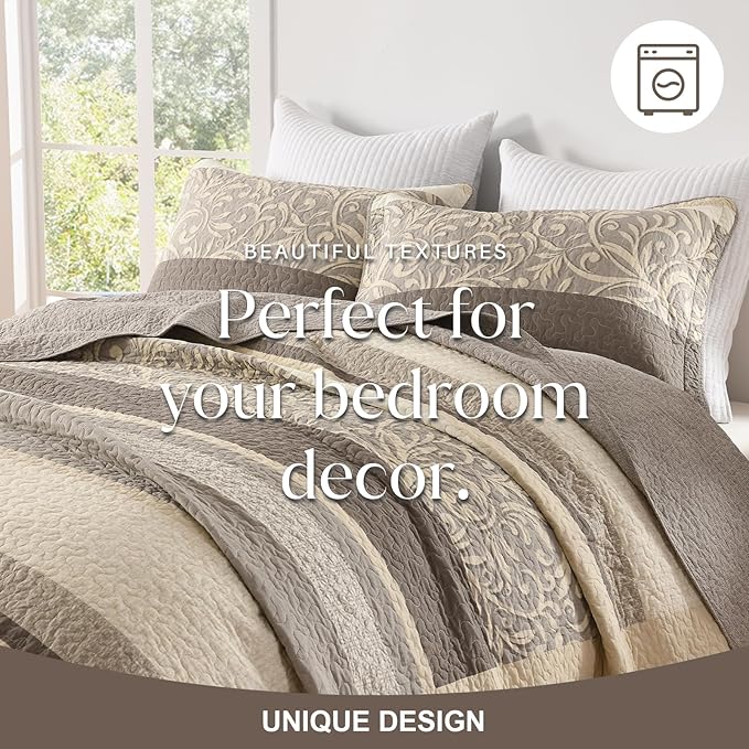 100% Cotton Bedding Set - Queen - 3 Piece