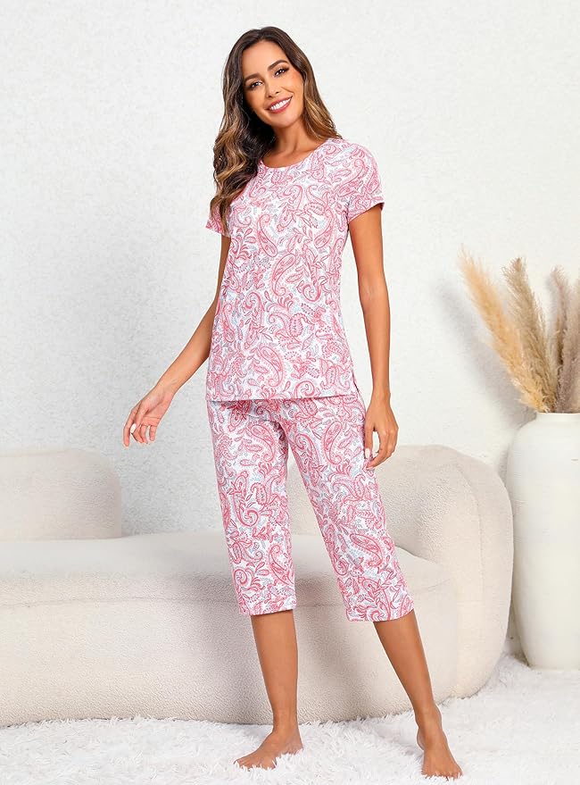 Women's Capri Pajama Set - 2 Piece