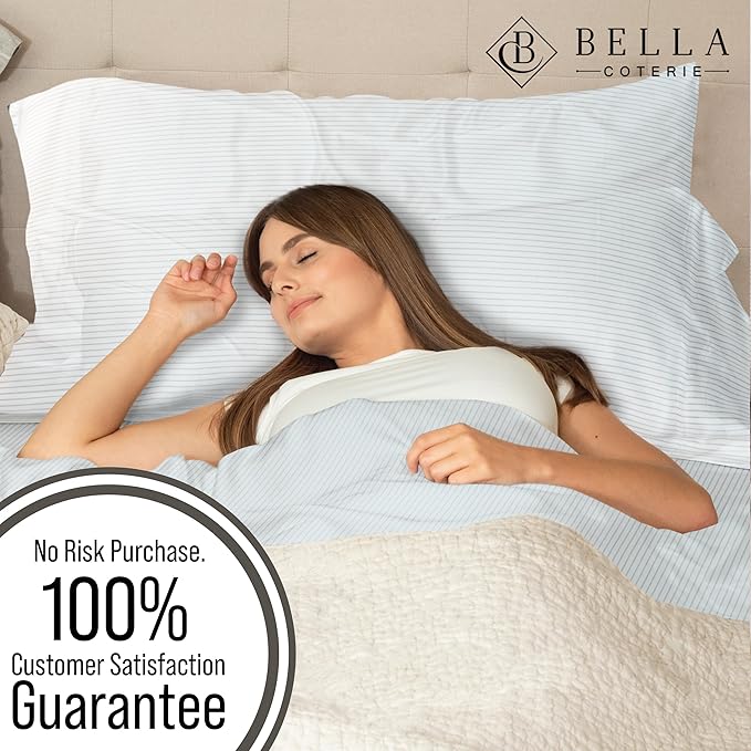 Bamboo Cooling Bed Sheet Set - King - 18 in Deep Pocket