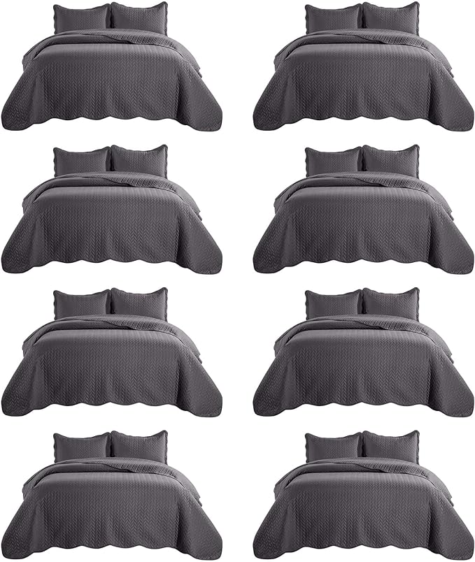 Microfiber Quilt Set - California King - 8 Pack