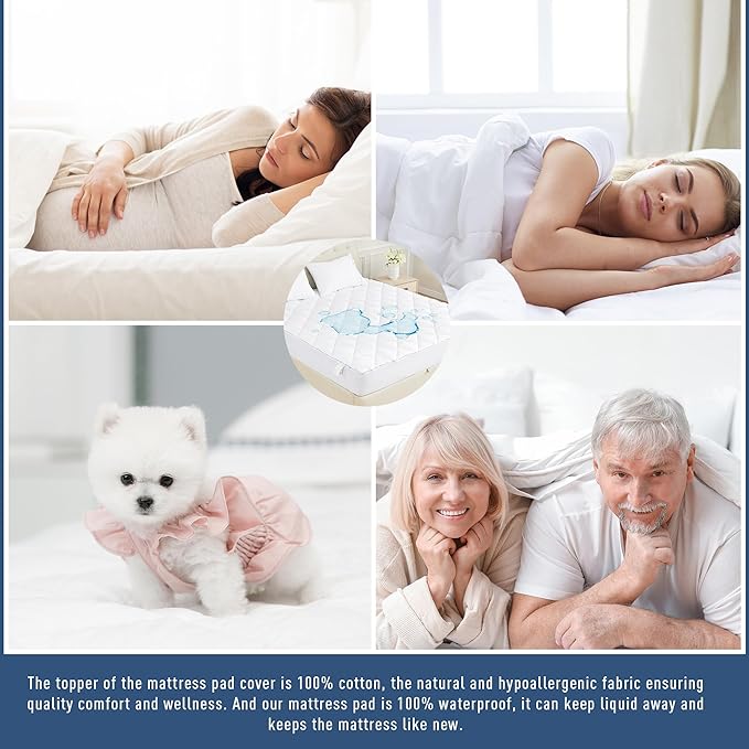 Waterproof Mattress Pad - Queen