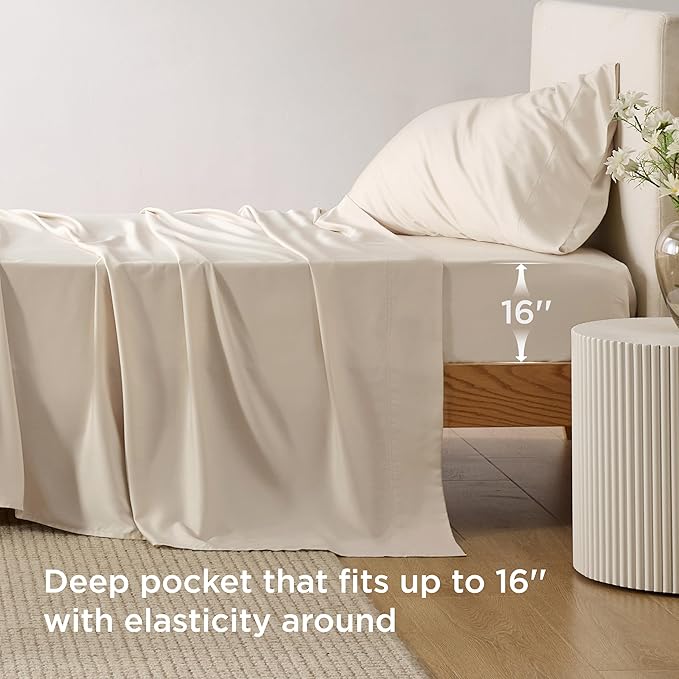 Bamboo Cooling Bed Sheet Set - Twin XL