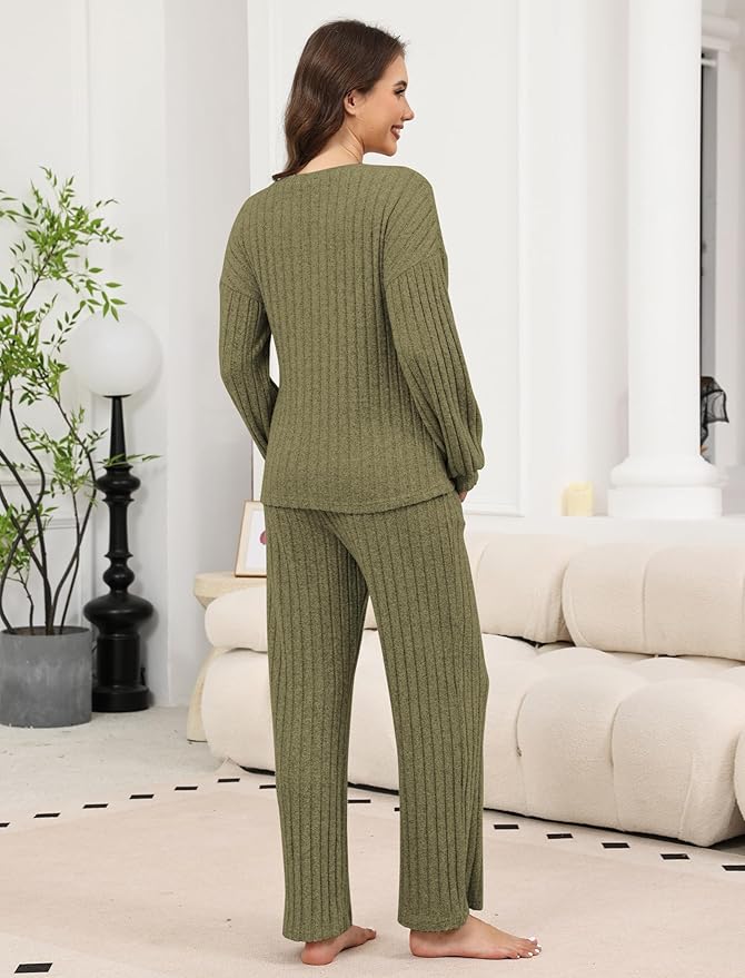 Women's Pants Pajama Set - Long Sleeve - 2 Piece