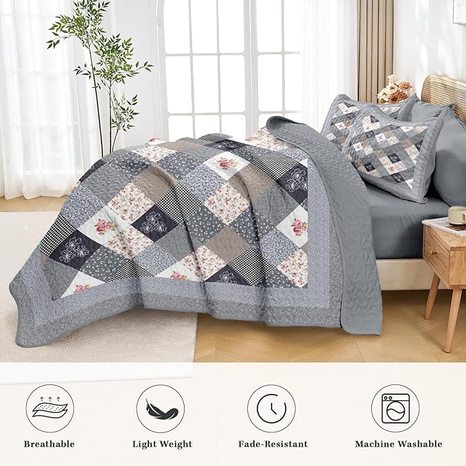 Quilt Set - Queen - 3 Piece