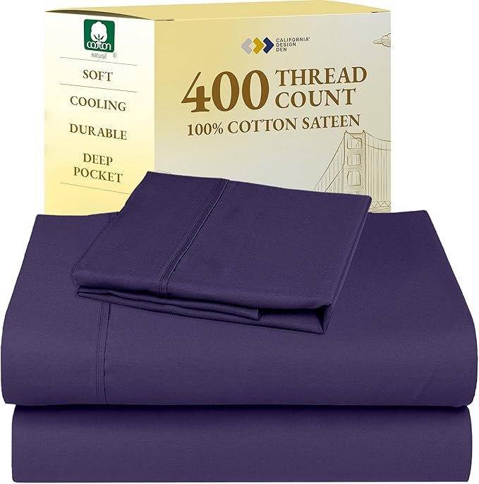 100% Cotton Bed Sheet Set - Twin XL - 3 Piece